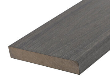 Plank • Fiberdeck® • massief co-extrusie • composiet • dark grey • houtnerfreliëf • 300×13,8×2,3 cm