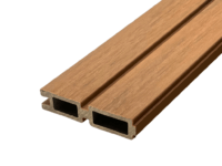 Rhombus stapelplank • eindplank 10,5 cm• composiet • darkteak • co-extrusie • voor rhombus zelfbouwschutting