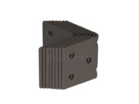 L-beslagset • rvs • antraciet • set à 8 stuks • incl. gratis zelfborende schroeven zwart