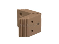 L-beslagset • rvs • bangkiraibruin • set à 8 stuks • incl. schroeven in kleur