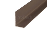 L-profiel • deurstop • aluminium • koffiebruin gecoat • 180 cm