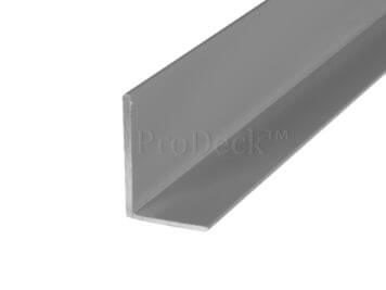 L-profiel • deurstop • aluminium • grijs gecoat • 180 cm