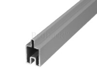 Grijs gecoate aluminium Beginstrip (ca 179,5x3,1x2,4cm) voor composiet zelfbouw schutting