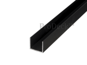 U-profiel • aluminium • donkerantraciet • 28×25 mm • lengte 200 cm