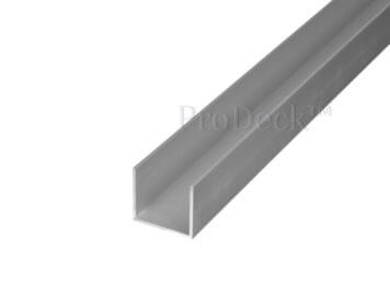 U-profiel • aluminium • 28×25 mm • lengte 200 cm