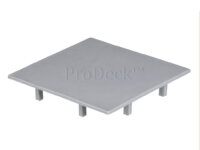 Afdekkap • kunststof • plat • aluminium • 10x10 cm