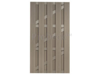 Deur • composiet • vergrijsd bruin • vergrijsd bruin gecoate aluminium dwarsbalken • 100x180 cm