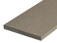 Plank • massief composiet • vergrijsd bruin • 400x14x1,6 cm