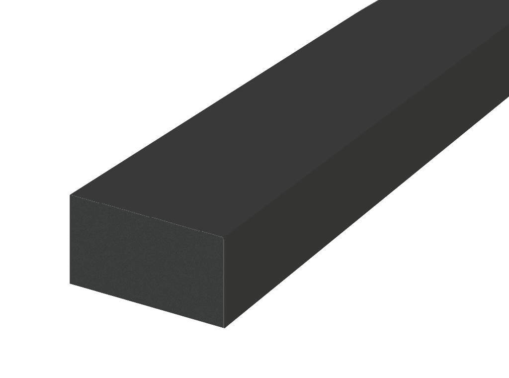 Onderbalk voor vlonderplanken • 100 % kunststof • waterbestendig • antraciet • 360×2,5×4 cm