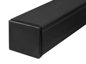 Schuttingpaal • aluminium • donkerantraciet • anti-kras coat • 270x7x7 cm • exclusief afdekkapje