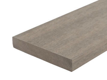 Plank • Fiberdeck® • massief co-extrusie • composiet • Light Grey • egaal • 300×13,8×2,3 cm