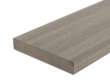 Plank • Fiberdeck® • massief co-extrusie • composiet • Light Grey • houtnerfreliëf • 300×13,8×2,3 cm