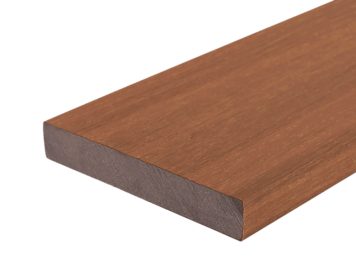 Plank • Fiberdeck® • massief co-extrusie • composiet • exotics ipé rood • egaal • 300×13,8×2,3 cm