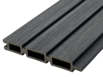 Rhombus stapelplank • composiet • antraciet • co-extrusie • 179x18x2,5 cm • zelfbouwschutting