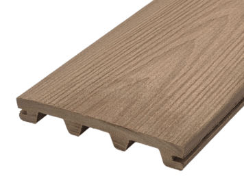 Vlonderplank • Terafest® • massief composiet • teak • Step houtnerfreliëf