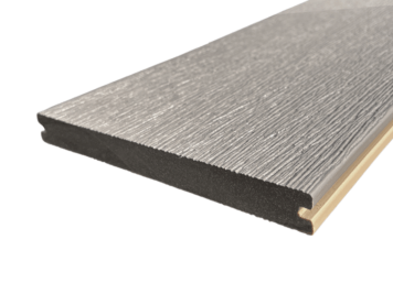 Vlonderplank • Fiberdeck® • massief co-extrusie • composiet • lunar grey • vintage