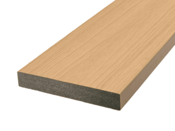Plank • Fiberdeck® • massief co-extrusie • composiet • eiken • houtnerfreliëf • 300×13,8×2,3 cm