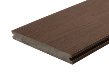 Vlonderplank • Fiberdeck® • massief co-extrusie • composiet • Ipé • houtnerfreliëf