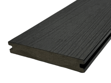Vlonderplank • ProDeck™ • massief composiet • black • co-extrusie • houtnerfreliëf • Op is Op