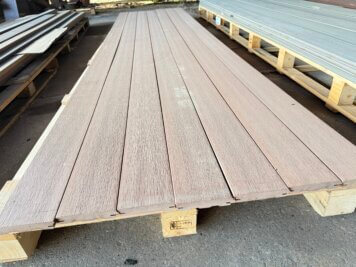 Restpartij • vlonderplank • Terafest® • massief composiet • Verdekte naad • Palisander • Rustic Top • ca. 3,9m2 • zie omschrijving • nieuw ook leverbaar